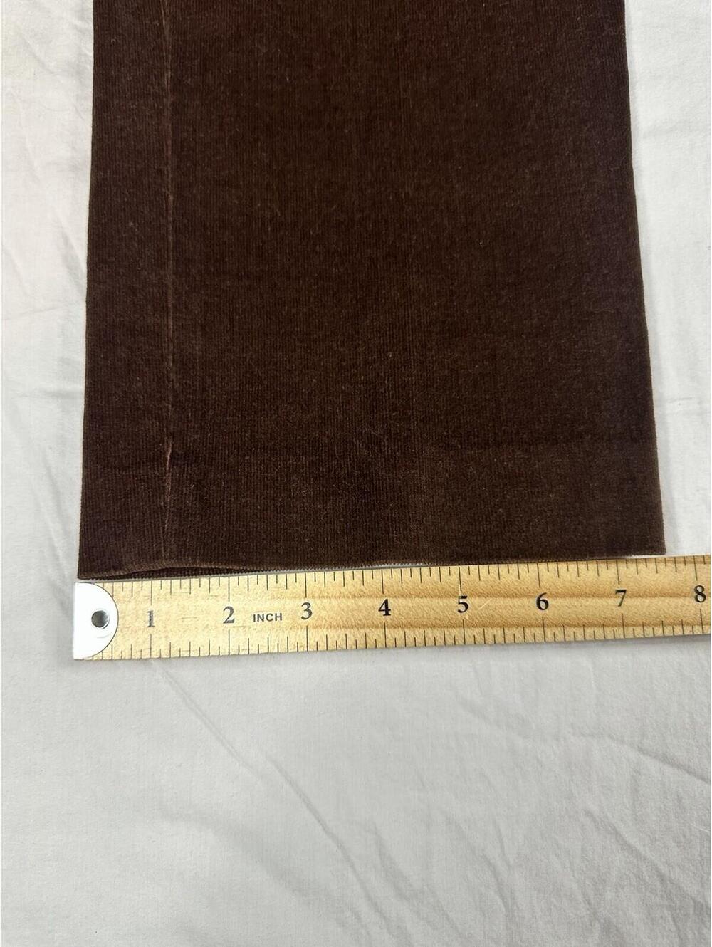 ✨🤎 Vintage Chocolate Brown Corduroy Pants Classic Straight Leg 🤎✨ - Picture 7 of 11